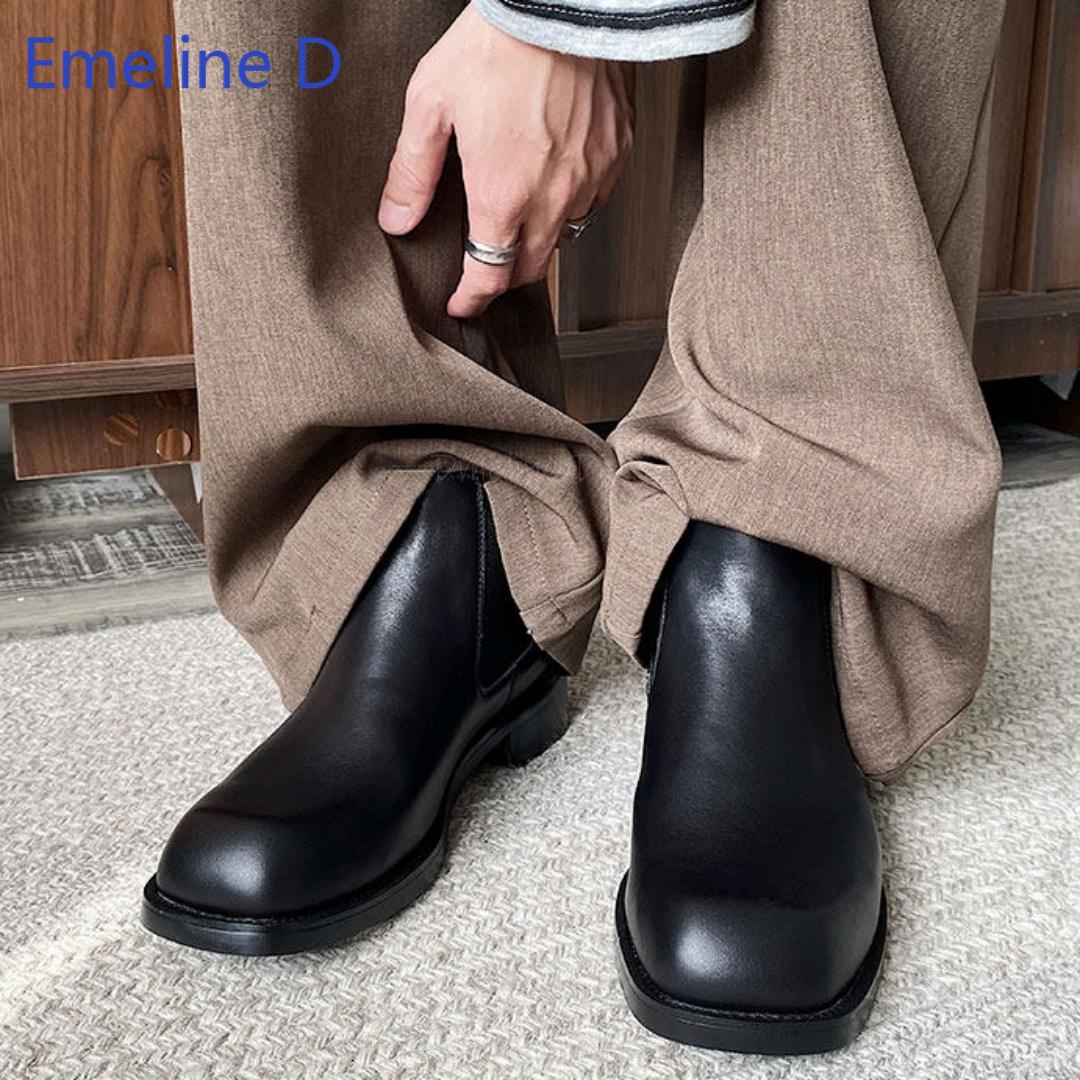 أحذية تشيلسي للرجال بمقدمة مرب - مراجعة Formal Men Daily Wear Footwear وسعره