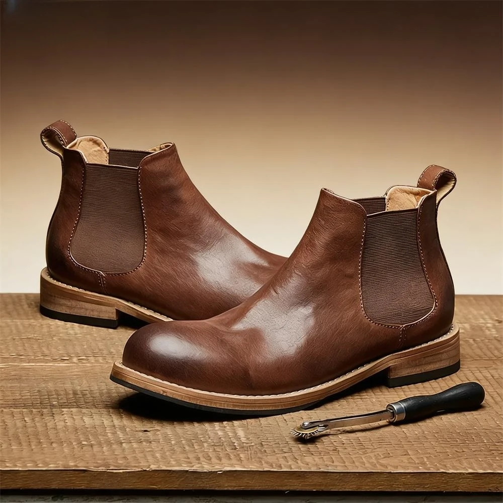 أحذية تشيلسي رجالية مرنة، أحذي - مراجعة Formal Men Daily Wear Footwear وسعره
