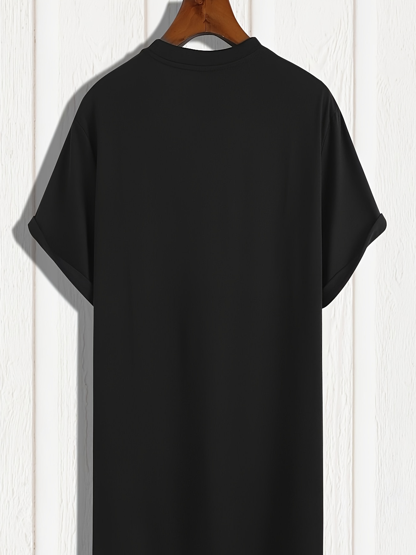 تيشيرت قطني ثقيل الوزن 180 جرا - مراجعة Men Formal Wear All Black وسعره