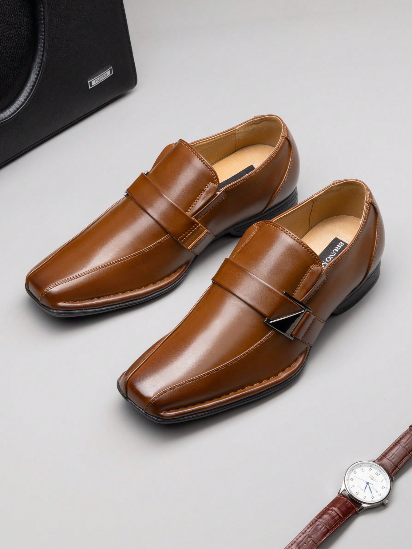 حذاء رجالي أنيق من الجلد، بتصم - مراجعة Formal Men Daily Wear Footwear وسعره